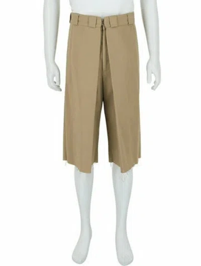 Pre-owned Givenchy Solid Chino Shorts W/ Tags In Brown