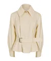 Givenchy Solid Color Long Sleeve Coat In Nude