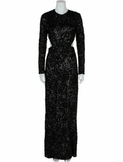 Pre-owned Givenchy Solid Evening Gown W/ Tags In Black