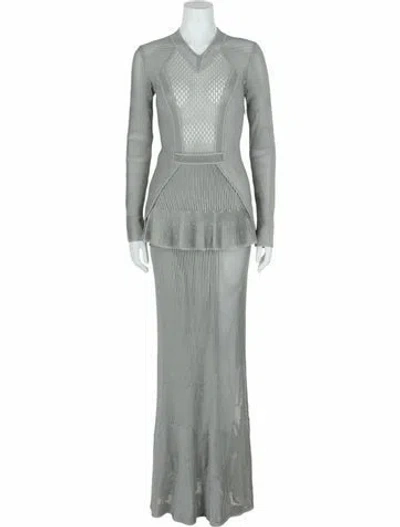 Pre-owned Givenchy Solid Evening Gown W/ Tags In Grey