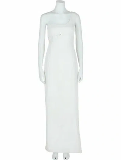 Pre-owned Givenchy Solid Evening Gown W/ Tags In White