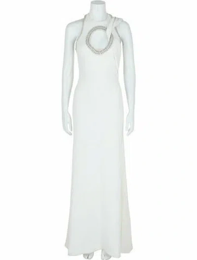 Pre-owned Givenchy Solid Evening Gown W/ Tags In White