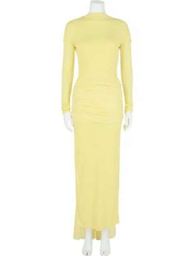 Pre-owned Givenchy Solid Evening Gown W/ Tags In Yellow