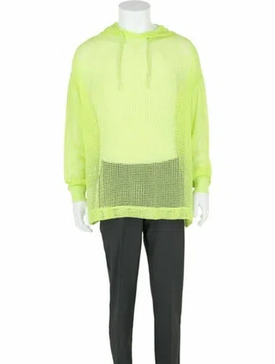 Pre-owned Givenchy Solid Hoodie T-shirt W/ Tags In Yellow