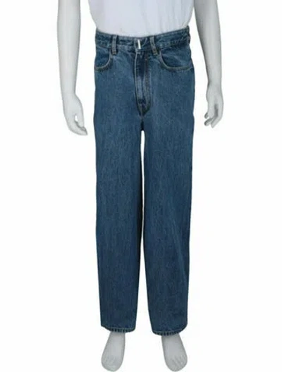 Pre-owned Givenchy Solid Relaxed Fit  Jeans W/ Tags In Blue