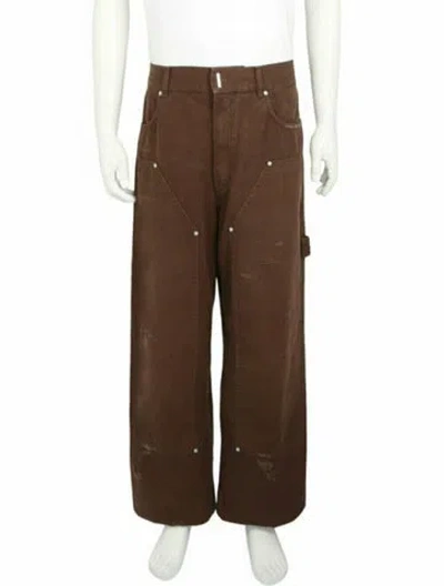 Pre-owned Givenchy Solid Relaxed Fit  Jeans W/ Tags In Brown