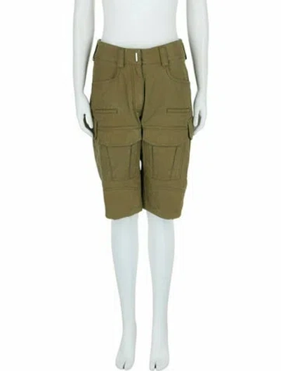 Pre-owned Givenchy Solid Shorts W/ Tags In Green