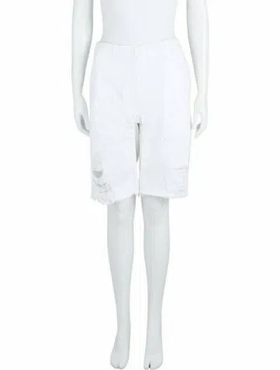 Pre-owned Givenchy Solid Shorts W/ Tags In White