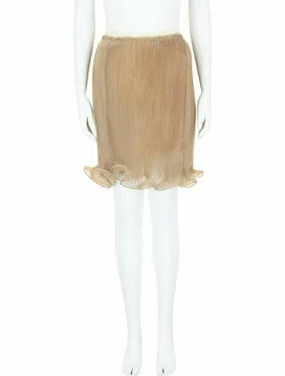 Pre-owned Givenchy Solid Skirt W/ Tags In Gold