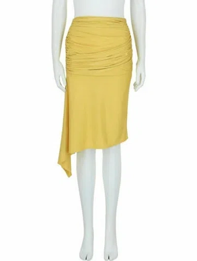 Pre-owned Givenchy Solid Skirt W/ Tags In Yellow