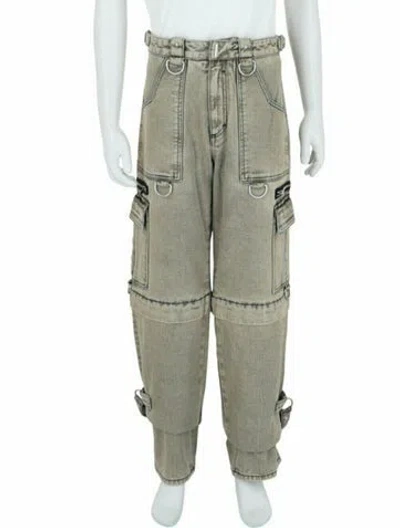 Pre-owned Givenchy Solid Straight-leg  Jeans W/ Tags In Gray