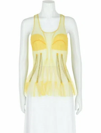 Pre-owned Givenchy Solid Top W/ Tags In Yellow