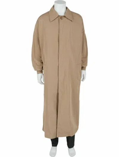 Pre-owned Givenchy Solid Trench Coat W/ Tags In Brown