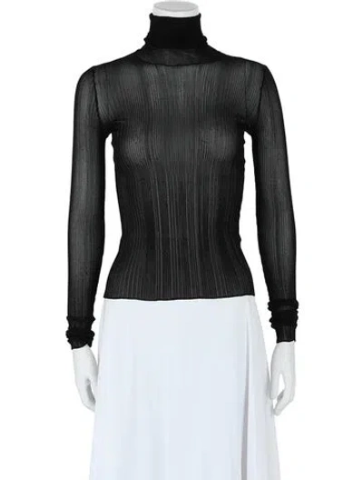 Pre-owned Givenchy Solid Turtleneck W/ Tags In Black