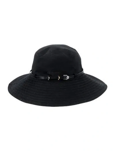 Pre-owned Givenchy Solid Wide Brim Bucket Hat In Black
