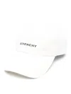 Givenchy Logo Embroidered Baseball Cap In Blanco