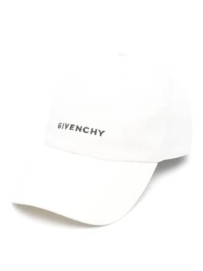 Givenchy Logo Embroidered Baseball Cap In White