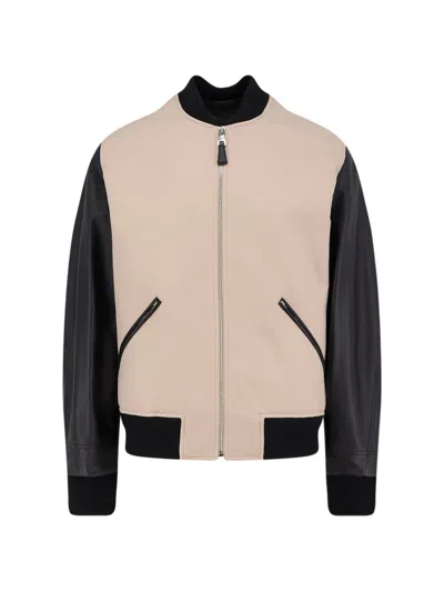 Givenchy Sophisticated Bomber Jacket Size 48 In Beige