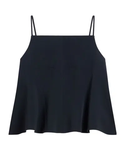 Givenchy Spaghetti-strap Cady Blouse In Black
