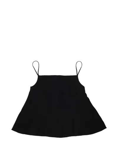 Givenchy Spaghetti-strap Cady Blouse In Black