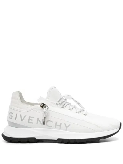 Givenchy Specter Running Sneakers In White Leather With Zip