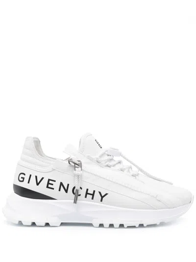 Givenchy Specter Running Sneakers In White Leather With Zip