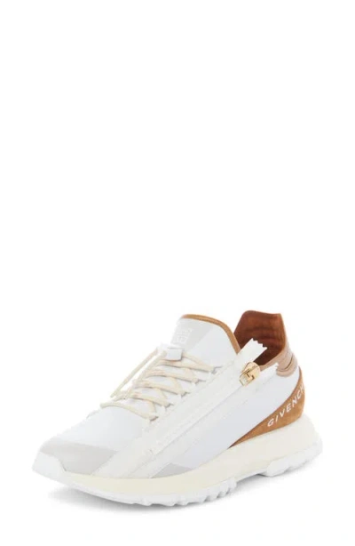 Givenchy Specter Zip Sneaker In White/brown