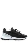 Givenchy Spectre Runner Leather Sneakers With 4g Side Zip Detail In Black