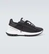 Givenchy Spectre Runner Leather Sneakers With 4g Side Zip Detail In Black