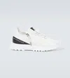 Givenchy Men Spectre Runner Leather Sneakers With 4g Side Zip Detail In Multi