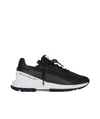 Givenchy Spectre Runner Leather Sneakers With 4g Side Zip Detail In Black