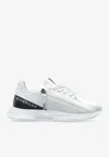Givenchy Men Spectre Runner Leather Sneakers With 4g Side Zip Detail In Multi