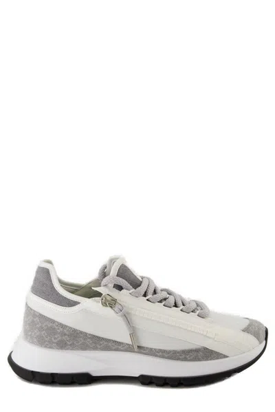 Givenchy Zippered Sneakers Contrast Panels In Grey