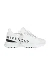 Givenchy Spectre Zip Runners Leather Sneakers In White