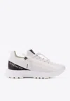 Givenchy Men Spectre Runner Leather Sneakers With 4g Side Zip Detail In Multi