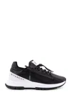 Givenchy Spectre Runner Leather Sneakers With 4g Side Zip Detail In Black White
