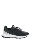 Givenchy Spectre Runner Leather Sneakers With 4g Side Zip Detail In Black