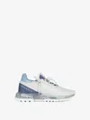 Givenchy Spectre Sneakers In Synthetic Leather And Denim In Denim Blue
