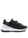 Givenchy Spectre Runner Leather Sneakers With 4g Side Zip Detail In Black