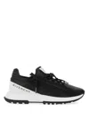 Givenchy Spectre Runner Leather Sneakers With 4g Side Zip Detail In Black