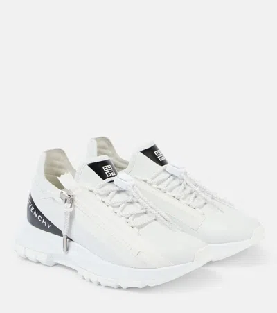 Givenchy Spectre Runner Sneakers In Synthetic Leather In White
