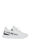 Givenchy Spectre Runner Sneakers In Leather With Zip In White