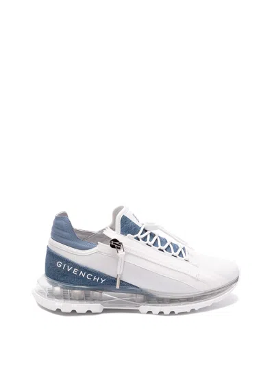 Givenchy Spectre Runner Sneakers In Synthetic Leather And Denim In Denimblue