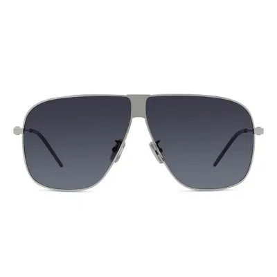 Givenchy Speed Silver Pilot Sunglasses In Gray