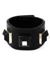 Givenchy Spike-stud Leather Bracelet In Black