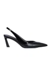Givenchy Spiky Slingbacks In Leather In Multi