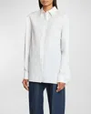 Givenchy Split-back Oversized Button-front Shirt In White