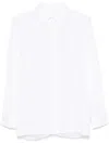 Givenchy Oversized Shirt In Poplin With Open Back In 白色