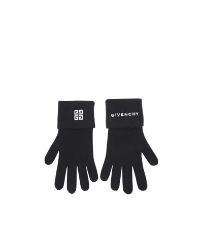 Givenchy Split Finger Gloves In Black