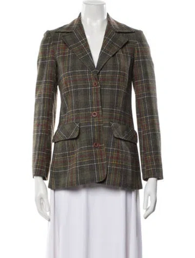 Pre-owned Givenchy Sport Vintage Wool Blazer In Green